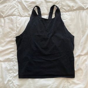 ABERCROMBIE & FITCH BLACK HIGH NECK TANK TOP
